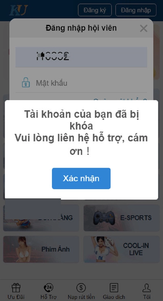 Nguyên nhân dẫn đến tài khoản Kubet bị khoá